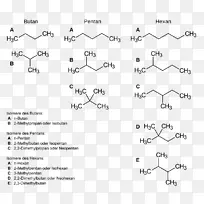 己烷结构异构体戊烷丁烷
