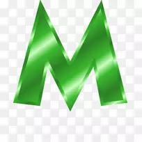 字母m剪辑艺术.金属字母