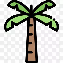 树木剪贴画-棕榈顶