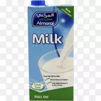 脱脂乳霜超高温加工阿尔马拉牛奶卡通