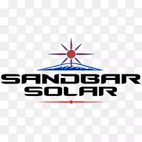 标志沙洲太阳能和电动太阳能电池板圣克鲁斯冲浪电影节-太阳能