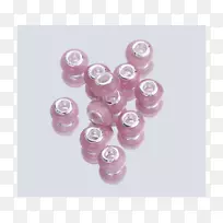 珠子塑料粉红m