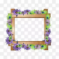 花卉设计画框矩形设计