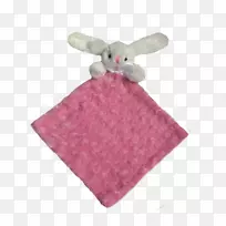 毛绒玩具和可爱玩具粉红m-婴儿毛毯