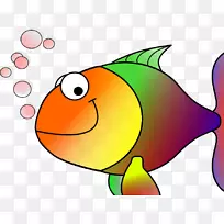 鱼类动画剪贴画-自尊