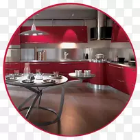 厨房橱柜斯卡沃里尼彩色模组厨房