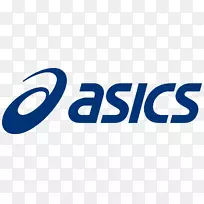 Asics运动鞋封装的后记服装.Asics标志