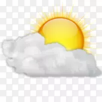 天气预报：有太阳的雨云天气预报