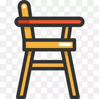 高脚椅和助推器座椅摇椅家具剪贴画高脚椅