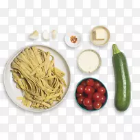 蔬菜青菜意大利面素食食谱-樱桃番茄