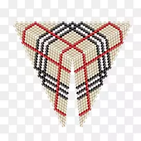 珠子Burberry tartan图案-三角形图案