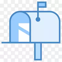邮筒电脑图标邮件-铁路道路