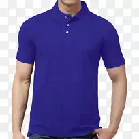 T恤衫马球衫领服蓝色t恤
