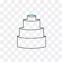 生日蛋糕婚礼蛋糕素描