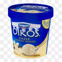 冰淇淋冷冻酸奶希腊菜酸奶乳酪