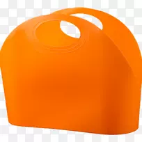 塑料斜纹橙色手提包手柄.塑料袋
