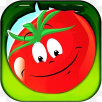 番茄笑脸苹果叶剪贴画番茄片