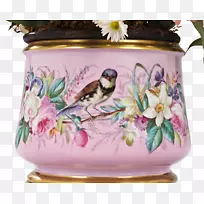 瓷花瓶餐具花鸟