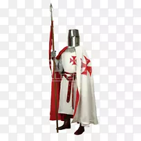 中世纪十字军骑士圣殿骑士