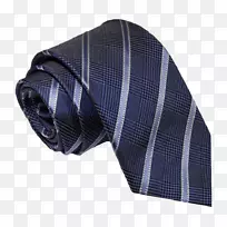 领带格子丝织物条纹.领带蓝