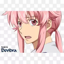 Yuno Gasai未来日记捕获者sakura yandere-Mirai Nikki