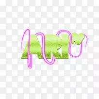 标志粉红色m字体设计