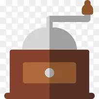 毛刺磨计算机图标食品研磨机阿拉伯咖啡壶