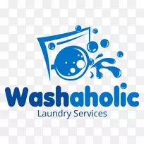 徽标洗衣服务洗衣房毛巾-洗衣服务
