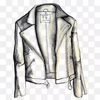 皮夹克t恤服装时尚设计