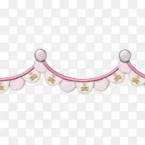 粉红m身珠宝系列-粉红色格子