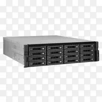 qnap rexp-1220 u-rp qnap电视-ec1680u-sas-rp 16-湾无盘nas服务器-Sata 6gb/s，sas 12 gb/s硬盘驱动器数据存储网络存储系统