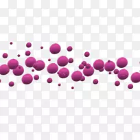 球形泡泡色粉红小孔