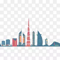 天际线q创新建筑轮廓-迪拜之旅