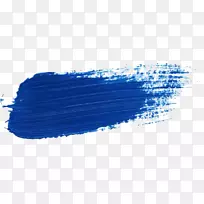 蓝色画笔微软油漆-蓝色笔画