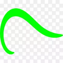 线条曲线剪贴画.曲线绿色