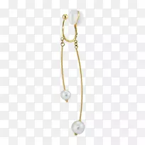 耳环珍珠明星珠宝每个人结婚珠宝-珍珠线