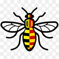 曼彻斯特竞技场的工蜂标志-曼彻斯特蜜蜂
