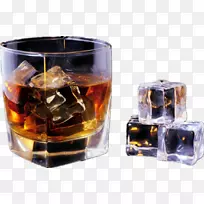 威士忌鸡尾酒，斯皮赛德威士忌酒，节日蒸馏饮料，苏格兰威士忌，冰包