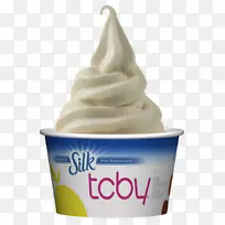 冷冻酸奶冰淇淋杏仁奶豆奶香草冷冻非蔬菜