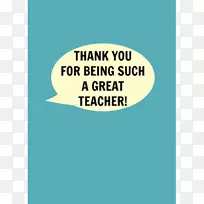 教师纸海报字体-谢谢老师