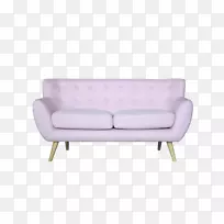 沙发床沙发舒适扶手-粉红色沙发