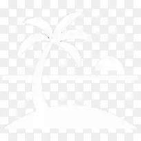 白树字体-棕榈树岛