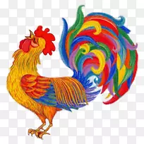 公鸡可以夹艺术鸡