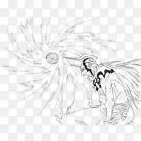 Ichigo Kurosaki Orihime Inoue着色书漂白剂线艺术-Ichigo Kurosaki