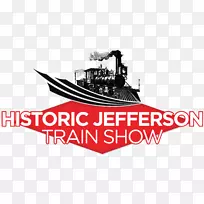 历史悠久的杰斐逊铁路运输列车蒸汽机车火车