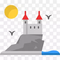 电脑图标城堡剪辑艺术-城堡