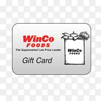 品牌矩形WinCo食品字体