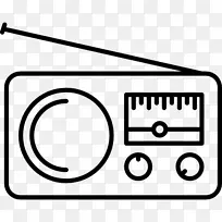 古董收音机天线剪辑艺术旧收音机