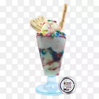 圣代冰淇淋圆锥形意大利冰淇淋-意大利冰