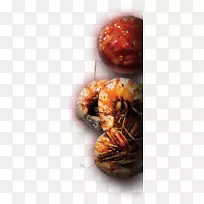 英式菜肴烤肉盆栽虾菜对虾鸡尾酒烧烤食品